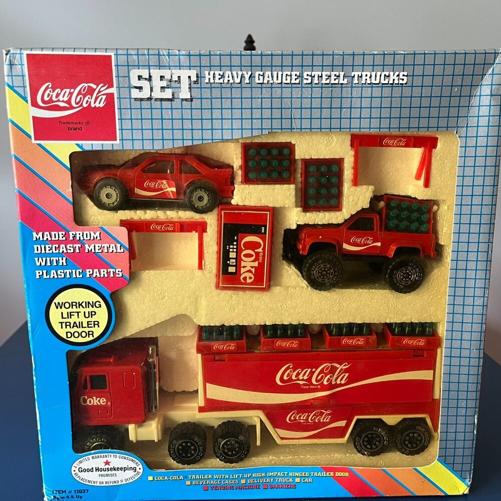 Coca Cola Steel Truck Playset